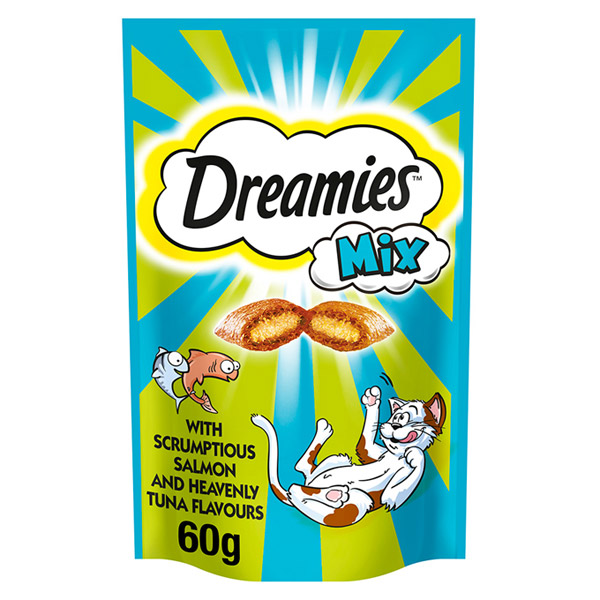Dreamies Mix Cat Treats Salmon & Tuna Biscuits 60g