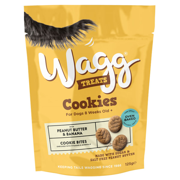 Wagg Peanut Butter & Banana Cookies 125g
