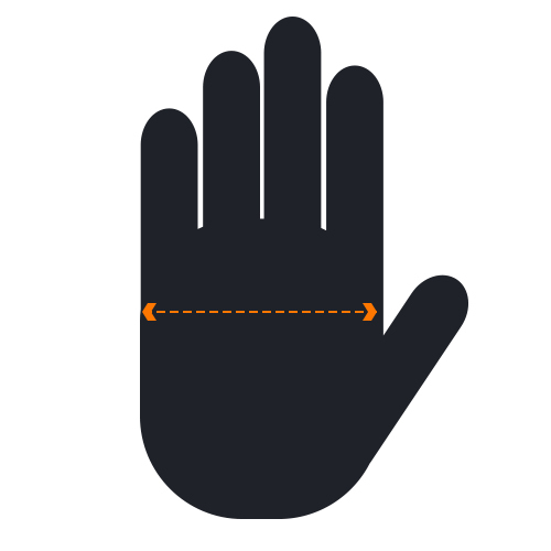 Hand measurement diagram