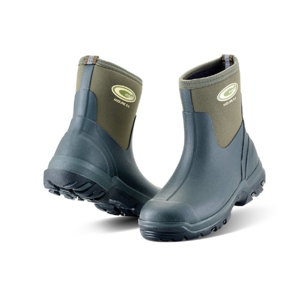 Grubs Midline 5.0 Waterproof Dog Walking Ankle Wellies (Green)