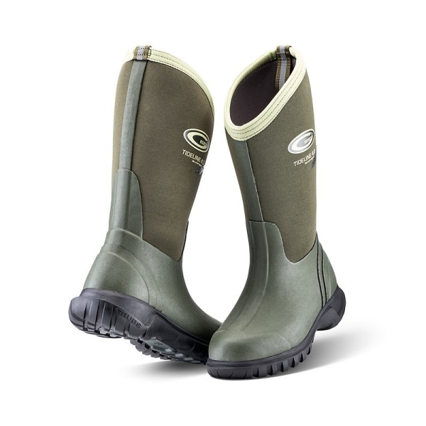 Grubs Tideline 4.0 Lightweight Calf-Length Dog Walking Wellies (Olive)