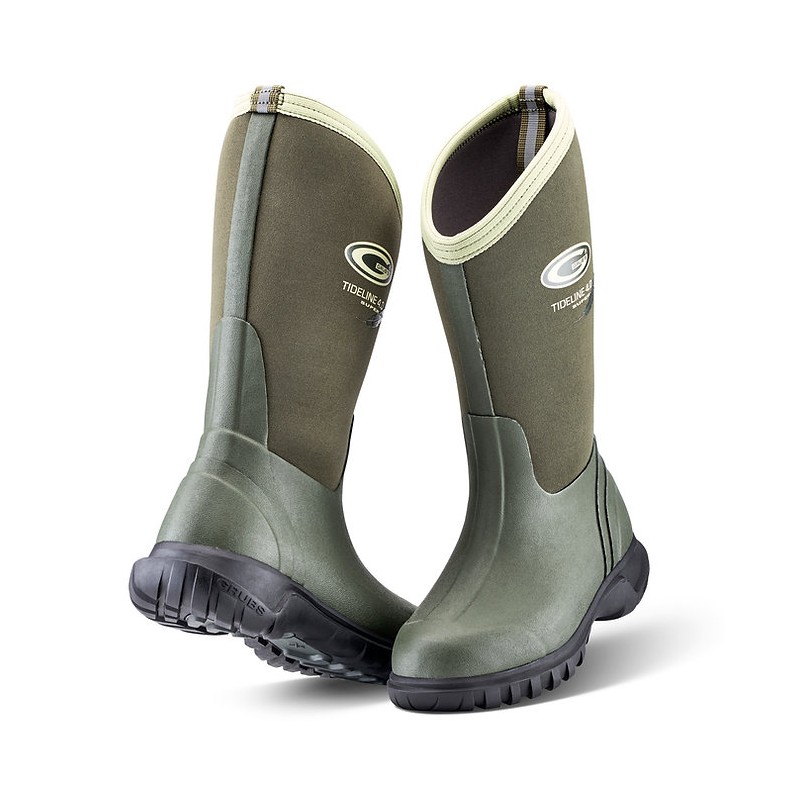 Grubs Tideline 4.0 Lightweight Calf-Length Dog Walking Wellies (Olive)